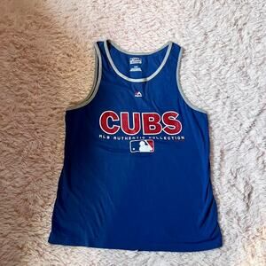 Majestic Chicago Cubs Baseball MLB Professional Athletic‎ Fan Retro Unisex Tank